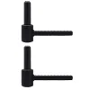 2 Gonds à  Scellement Chimique, Noir, Longueur 130 mm, Diamètre 14, Acier, pour Volet Battant