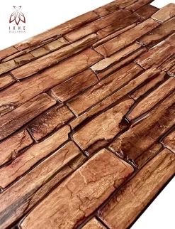 4 m² 10 panneaux PVC 3D effet pierre muraux & de plafond, revêtement imitation carrelage Karelian