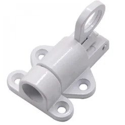 2 Pièces Automatique Verrou Porte,Alliage D'Aluminium Boulon Ressort,Aluminium Verrou Porte,Loquet Boulon Rebond,blanc
