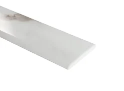 5 Plinthes carrelage blanc brillant L.60 x l.8 cm, Aria