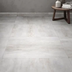 2 Plinthes carrelage effet béton gris L.60 x l.7,5cm x ép.7,4 mm, Upper
