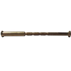 2 vis relieuses sectionnables acier ⌀7 mm H. 7 x L.60 mm doré