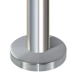 2 x Poteau de balustrade Modèle 24 - Tube diam. 42.4 x 2 mm - H 970 mm - Inox 316