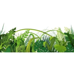 Adhésif Film Fenêtre Anti Regard Occultant - LA JUNGLE - Stickers Autocollant Brise-Vue pour Vitres & Porte de Douche - 40x100cm