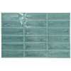 Altea Teal Série Revêtement grès cérame premium 5x15 cm.