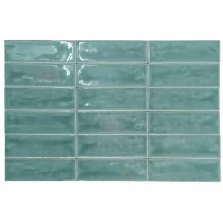 Altea Teal Série Revêtement grès cérame premium 5x15 cm.