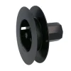 AMIG - Poulie de volet roulant à vis - 120 mm - Nylon - Noir