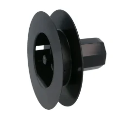 AMIG - Poulie de volet roulant à vis - 120 mm - Nylon - Noir