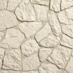 Angle plaquette de parement béton effet pierre beige Jura L.35 x l.35 cm Stegu