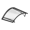 ARCTOM Auvent Apos 150x90, couleur anthracite RAL7016, panneau sandwich AL PE AL