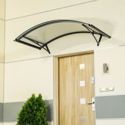ARCTOM Auvent Apos 150x90, couleur anthracite RAL7016, panneau sandwich AL PE AL
