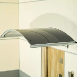 ARCTOM Auvent Apos 150x90, couleur anthracite RAL7016, panneau sandwich AL PE AL