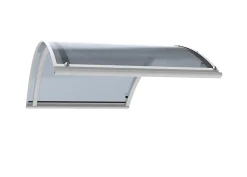 ARCTOM Auvent ARC 160x70, couleur blanc RAL7016, plaque anthracite