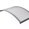 ARCTOM Auvent ARC 160x70, couleur anthracite RAL7016, plaque incolore