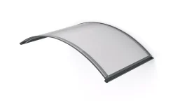 ARCTOM Auvent ARC 160x70, couleur anthracite RAL7016, plaque incolore