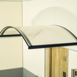 ARCTOM Auvent ARC 160x70, couleur anthracite RAL7016, plaque incolore