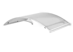ARCTOM Auvent CA 160x90, couleur blanc RAL9016, plaque incolore