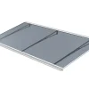 ARCTOM Auvent Karmel 197x83,5 couleur blanc RAL9016, plaque anthracite