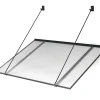 ARCTOM Auvent Spak 120x70, couleur anthracite RAL7016, plaque incolore