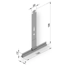 Attache tablier pour Volet Roulant avec gaine anti-rayure - Lot de 10