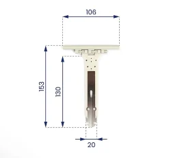 Attache tablier souple renforcée pour Volet Roulant - Lot de 50