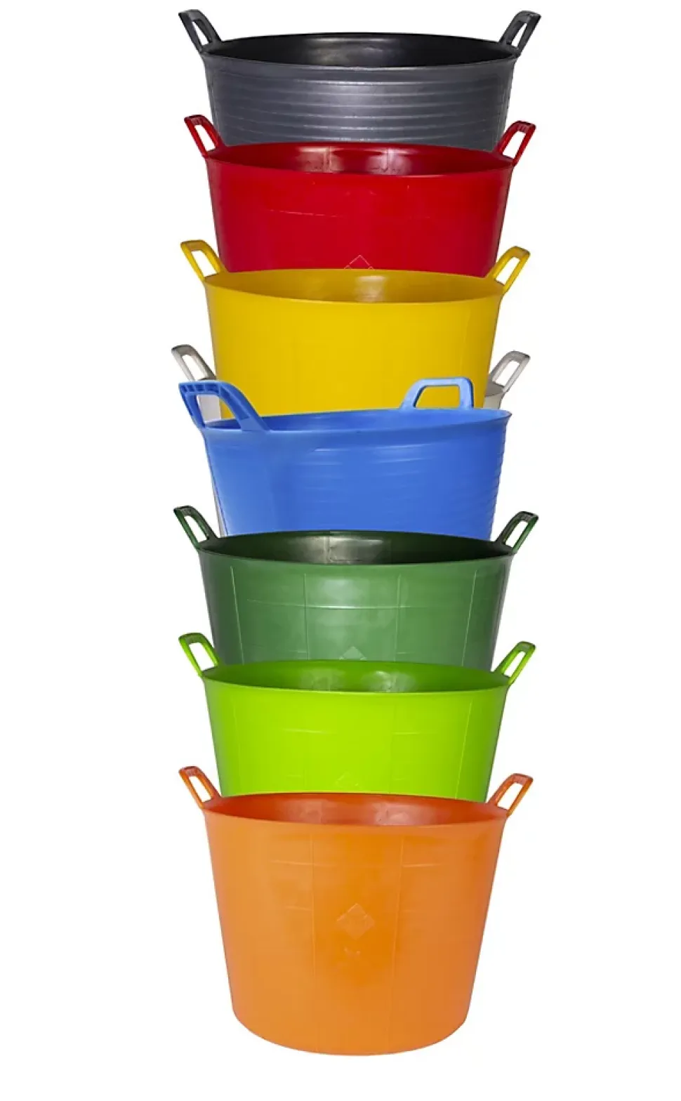 Auge en plastique noir Flextube 40L Rubi