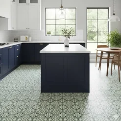 Authentiques carreaux de ciment - Modèle Bagatelle BAG3 de Floorilège - La boite de 14 carreaux soit 0,56 m²