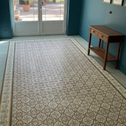 Authentiques carreaux de ciment - Modèle Elégance ELE7 de Floorilège - La boite de 14 carreaux soit 0,56 m²
