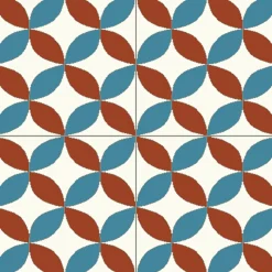 Authentiques carreaux de ciment - Modèle Vintage VIN4 - La boite de 14 carreaux soit 0,56 m².