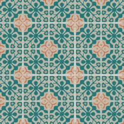 Authentiques carreaux de ciment - Modèle Passiflore PAS1 de Floorilège - La boite de 14 carreaux soit 0,56 m²