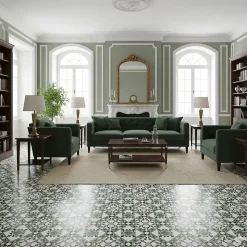 Authentiques carreaux de ciment - Modèle Accolade ACC6 - La boite de 14 carreaux soit 0,56 m².