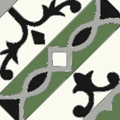 Authentiques carreaux de ciment - Modèle Accolade ACC6 - La boite de 14 carreaux soit 0,56 m².
