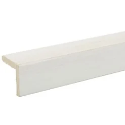 Baguette d'angle brossée blanc 250 x 27,5 cm