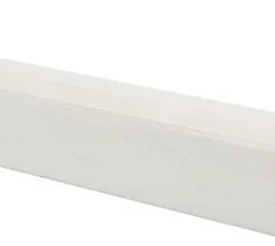 Baguette d'angle brossée blanc 250 x 27,5 cm