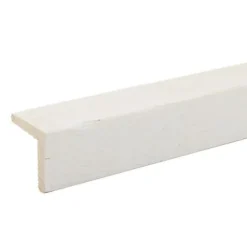 Baguette d'angle brut de sciage blanc 250 x 27,5 cm