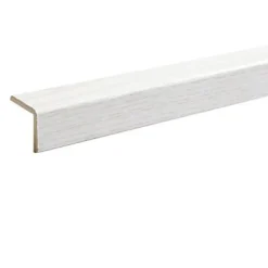 Baguette d'angle MDF frêne blanc L.260 x l.2,2 cm