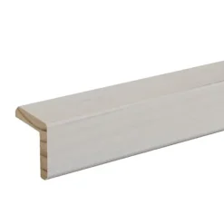 Baguette d'angle rabotée lisse blanc 250 x 27,5 cm