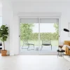 Baie vitrée coulissante alu + volet roulant électrique Goodhome blanc - l.180 x h.215 cm - Uw 1,7