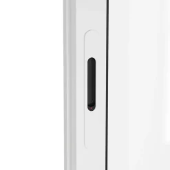 Baie vitrée coulissante alu + volet roulant électrique Goodhome blanc - l.240 x h.200 cm - Uw 1,7