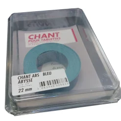 Bande de chant Ninna bleu abysse L6 M Ep 22 mm pour finition panneau et tablette