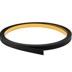 Bande plate en PVC 40 mm, lame décorative, bande de finition en PVC auto,adhésive, noir, 10 m