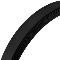 Bande plate en PVC 40 mm, lame décorative, bande de finition en PVC auto,adhésive, noir, 10 m