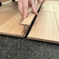 Barre de jonction Chêne l. 35mm Long. 2m Parquet Ep. 14mm Brut