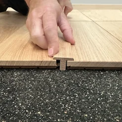 Barre de jonction Chêne l. 35mm Long. 1m Parquet Ep. 20mm Brut