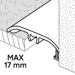 Barre de seuil en aluminium auto-adhésif, effet chêne GoodHome, décor 210, L.930 x l.37 mm