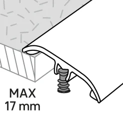 Barre de seuil en aluminium décor bois GoodHome 37 x 1800 mm Décor 280