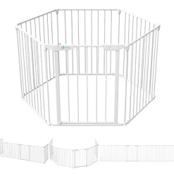 Barriere de securite cheminee pliable 3.75M 6 panneaux blanc VOUNOT