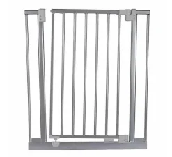 Barrière animaux Ulya Grise hauteur 74cm et largeur 69 à 73cm