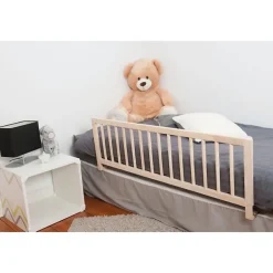 Barrière de lit bois naturel 90cm