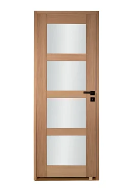 Bloc porte 4 Vitrages CETUS bois chêne européen 2040 x 830 Gauche